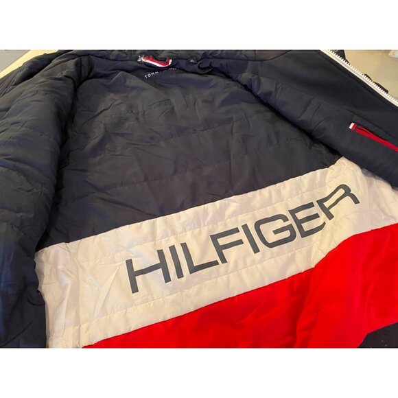 Tommy Hilfiger Classic Navy Hooded Jacket Full Zip XL - Picture 5 of 14